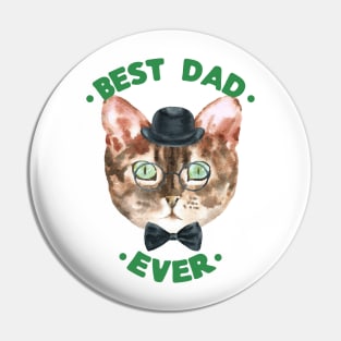 Best Dad Ever | Cad Daddy | Fur Parents | Cat Dad Gifts | Fathers Day Gifts | Cat Lover Gifts Pin