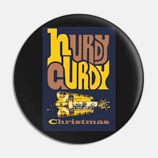 Hurdy Gurdy Christmas Pin