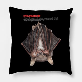 Endangered Northern Long Eared bat Pillow