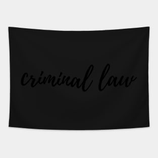 Criminal Law Binder Label Tapestry