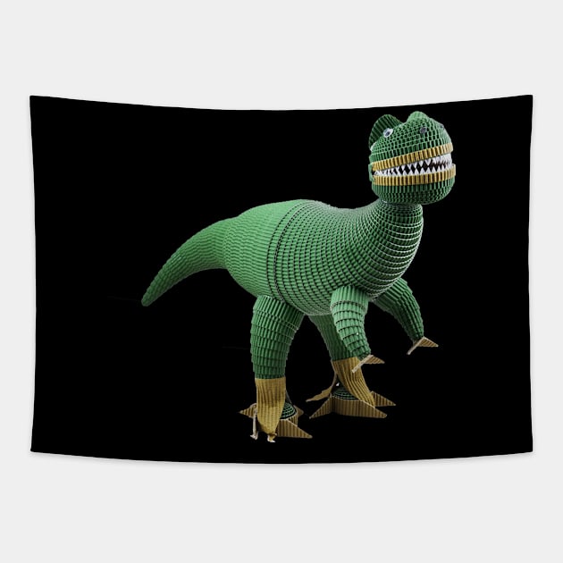 T-Rex Tapestry by Crazy_Paper_Fashion