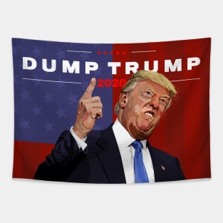 Dump Trump 2020 illustration Tapestry