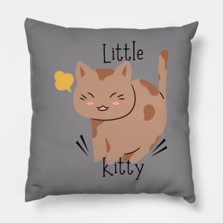 Beautiful little kitty T-shirt design Pillow