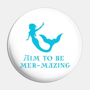 Mermaid club quote cute ocean graphic Pin