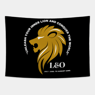 Zodiac Leo sign July -August Tapestry