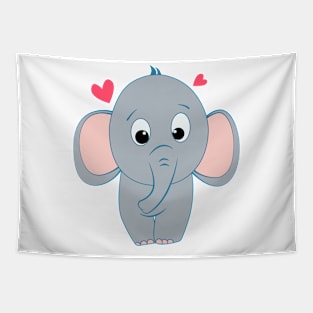 Cute little elephant Tapestry