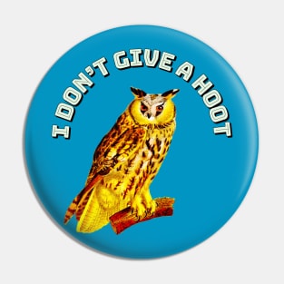 I Don't Give A Hoot Owl Pin