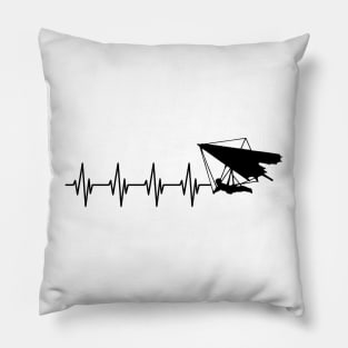 Hang Gliding Heartbeat Pillow