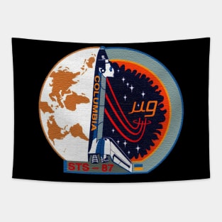 Black Panther Art - NASA Space Badge 140 Tapestry