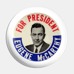 Eugene McCarthy for President 1964 Campaign Button Pin