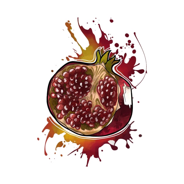 pomegranate by Stephanie Francoeur Art