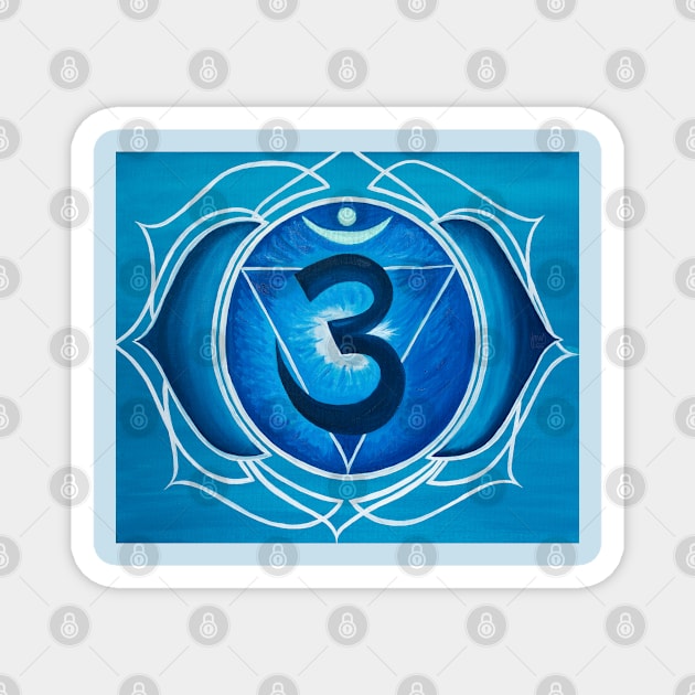 Third Eye Chakra 6 Magnet by yousufi