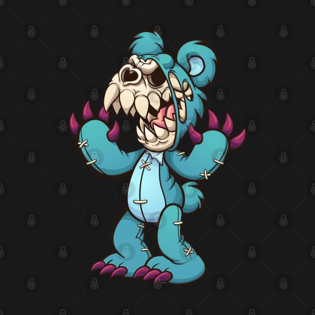 Teddy Bear Skull by memoangeles