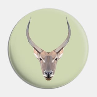 Geometrical waterbuck Pin