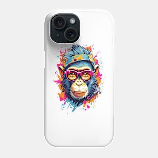 Cool Monkey in Glasses Phone Case