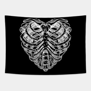 Skeleton Heart Tapestry