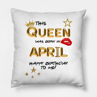 April Birthday Pillow