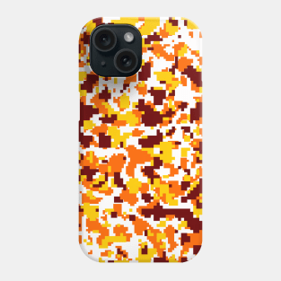 Yellow orange & white coffee camouflage Phone Case