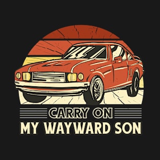 Vintage Car with retro sun T-Shirt