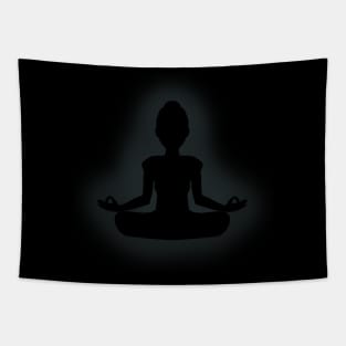 Meditation Stencil Effect Tapestry