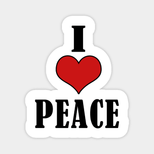 I LOVE PEACE Magnet