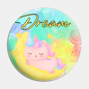 Dreaming unicorn Pin