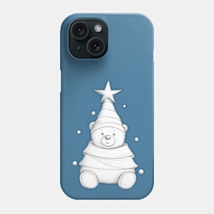 Christmas bear-tree Phone Case