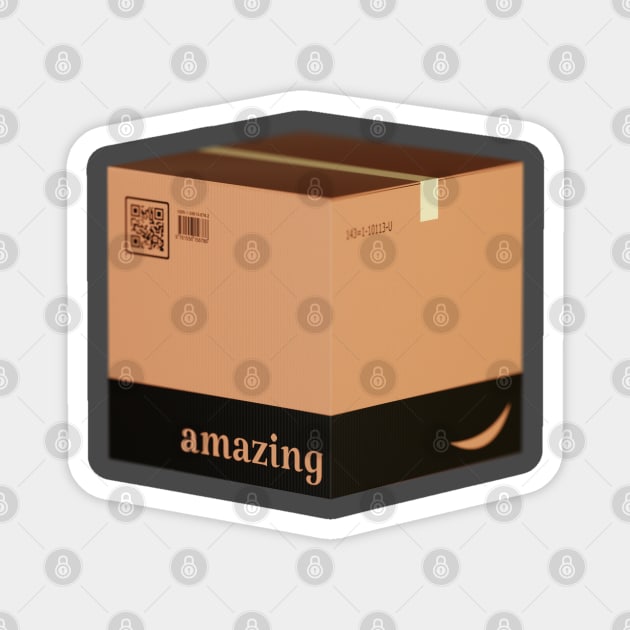 Amazing Cardboard Shipping Box Magnet by jrfii ANIMATION