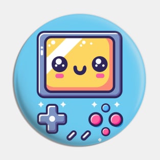 Game console cute face Pin
