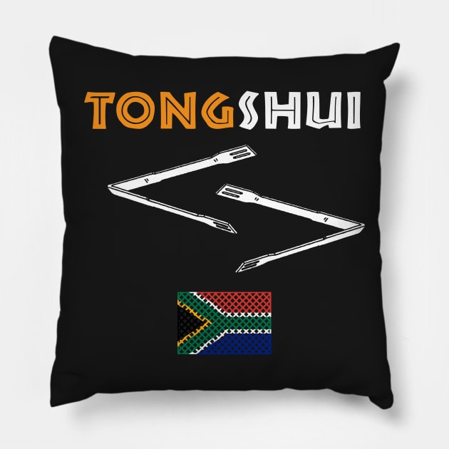 Braai Tongs South Africa Tongshui BBQ Funny Zen Pillow by BraaiNinja