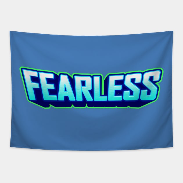 Fearless sports logo Christian Design Tapestry by Crossight_Overclothes