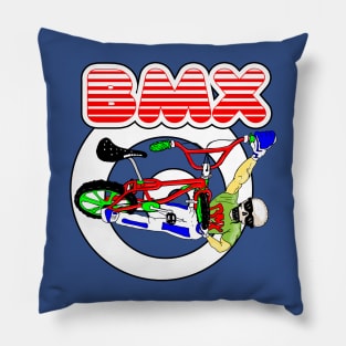 BMX for bright backgrounds Pillow