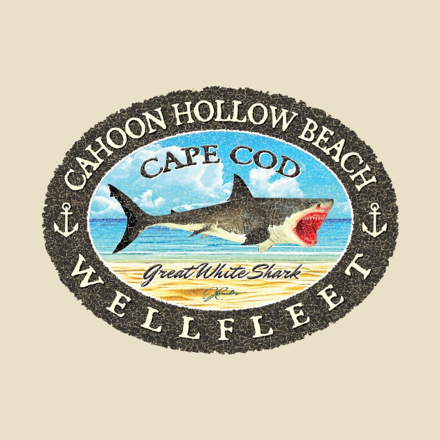 Cahoon Hollow Beach, Wellfleet, Massachusetts (Cape Cod) Great White Shark by jcombs