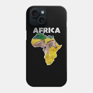 African Wildlife Continent Zebra Stroll Phone Case