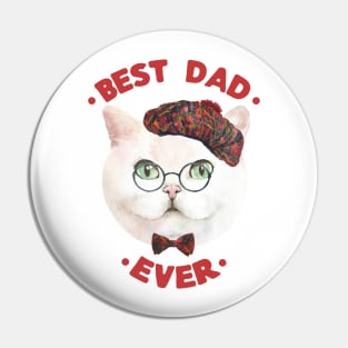 Best Dad Ever | Cad Daddy | Fur Parents | Cat Dad Gifts | Fathers Day Gifts | Cat Lover Gifts Pin