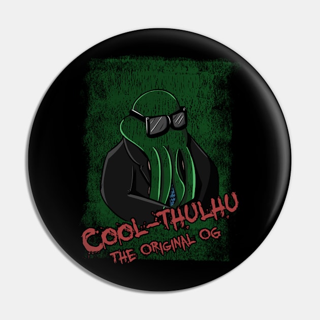 Cool-Thulhu Pin by McDougalDesigns