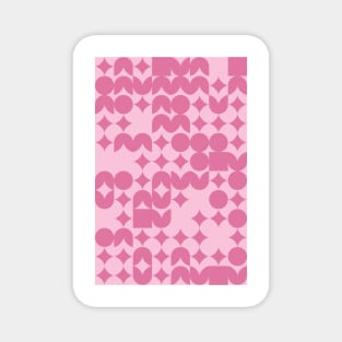 Valentines Day Geometric Pattern - Flowers #8 Magnet