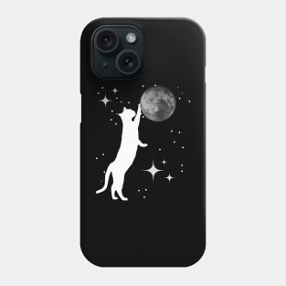 Cat Playing With The Moon Phone Case