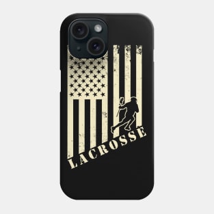 Lacrosse Usa American Flag Phone Case