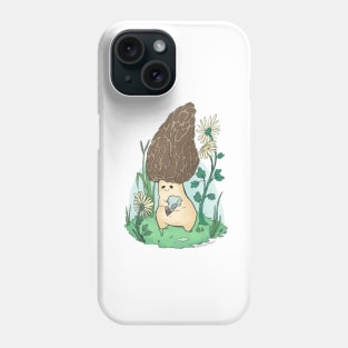 Cute Mushroom With Bird Skull Oddities Design Phone Case