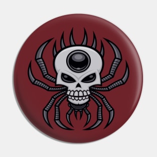 Skull Spider Pin