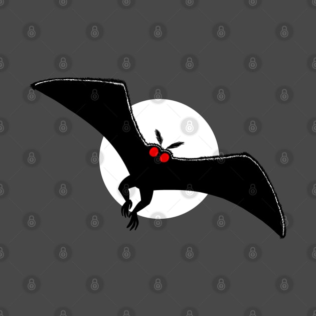 Moonlight Mothman by odditystew