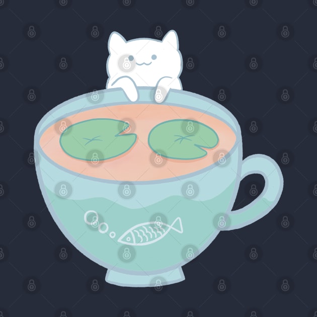 Cup of Tea with the Cat by awesomesaucebysandy