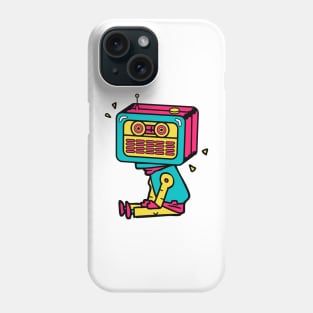 The Vintage Analog Radio Robot Robio Phone Case