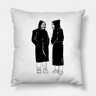 brand new - the devil and god Pillow