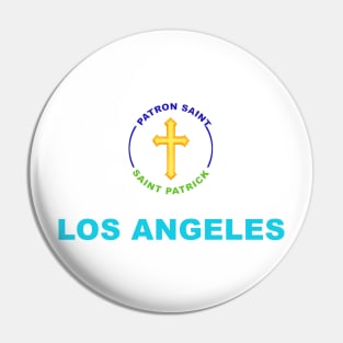 LOS ANGELES PATRON SAINT Pin