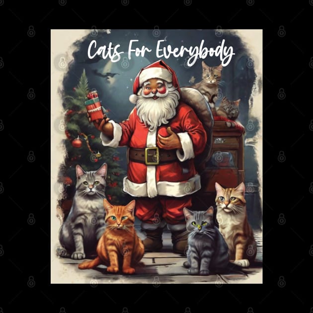 Cats For Everybody - Christmas Ugly Sweater - Funny Santa Xmas Pajama by DesignHND