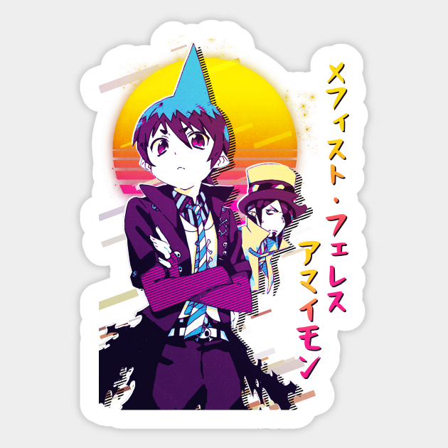 mephisto pheles and amaimon ao no exorcist blue exorcist sticker teepublic