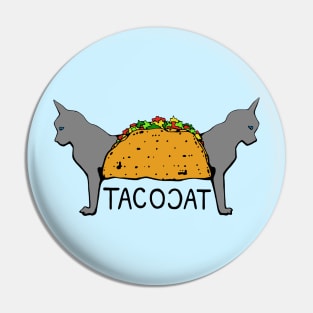 Tacocat Two-Headed Cat Taco - Lettering Pin