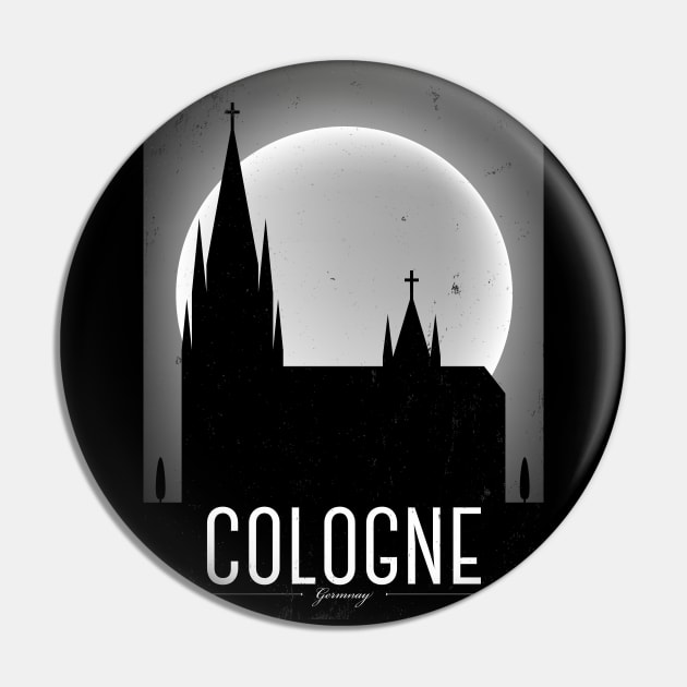 Cologne city poster Pin by kursatunsal